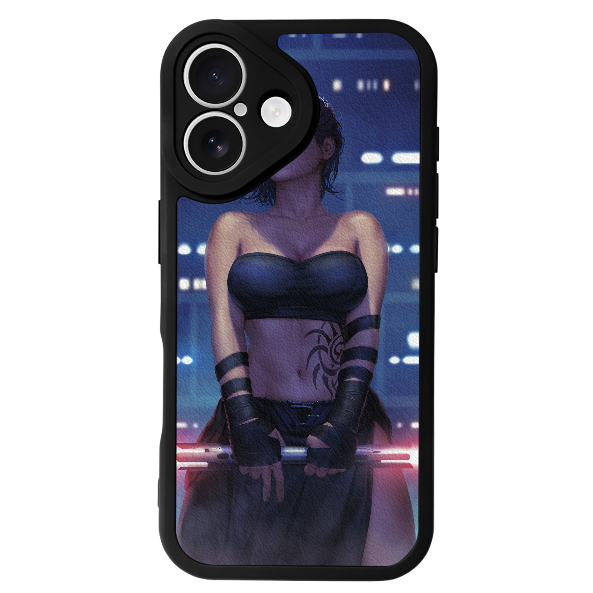 （画像用） スター・ウォーズ Star Wars 【iPhone 16シリーズ対応】シリコンスマホケース（レザー調） 材質：シリコン